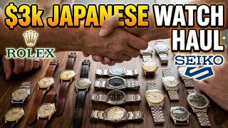 I dropped $3k on a vintage Japanese watch collection! (Seiko, Tudor)