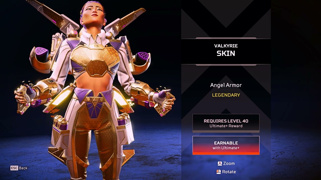 APEX LEGENDS | Valkyrie | Legendary Skin | Angel Armor - YouTube