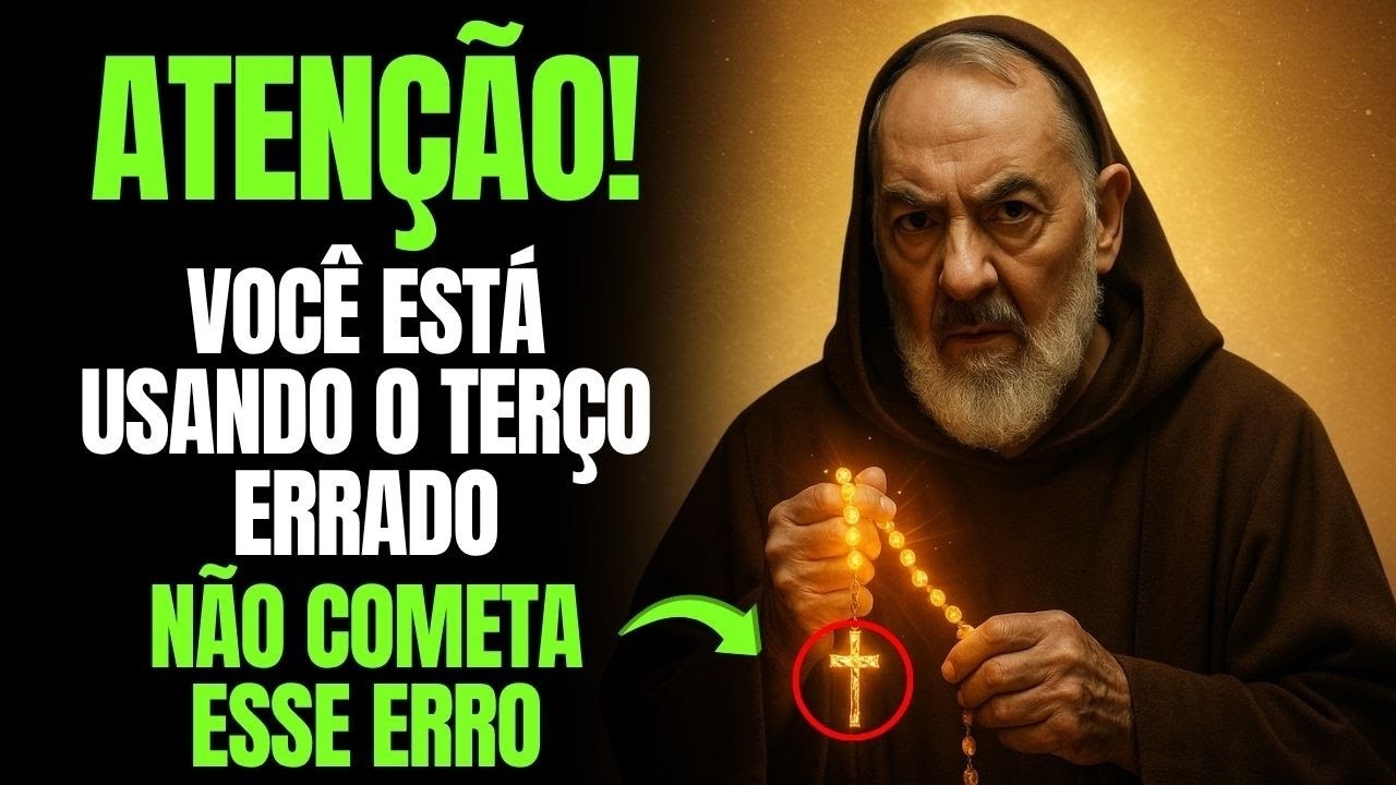 PADRE PIO ADVERTE: NÃO USE O TERÇO DESSA FORMA. É UM ERRO MUITO GRAVE.