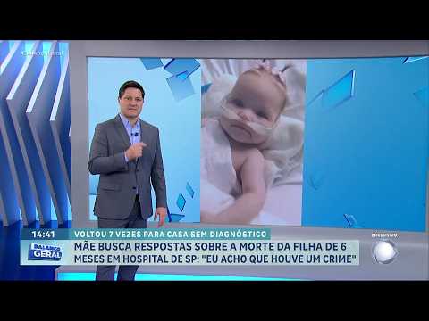 Reportagem do Dia: Morte de bebê em procedimento médico levanta suspeita de falhas em SP