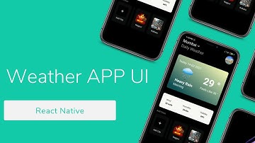 Weather App UI with Snap Carousel | React Native | Prajwal Ghate | Karan Kharode