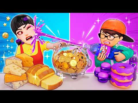 Scary Teacher 3D - Crazy Yellow Food vs Purple Food Competition | Younghee and Nick Face Off