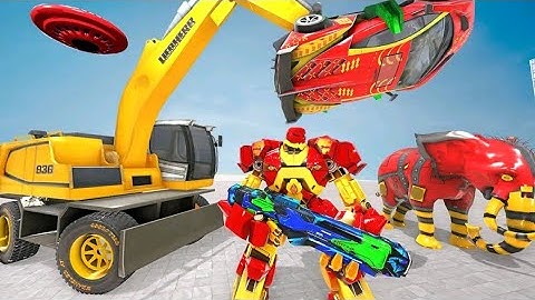 Crane robot elephant car game android gameplay