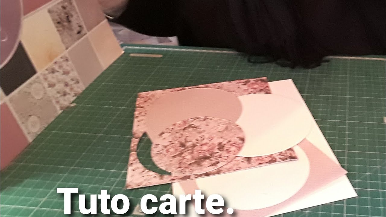 Tuto carte à bascule/ avec des cercles #1/ facile/ matériel action bien sur😉.