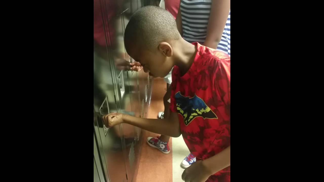 mini blog-- the sweet success of opening our locker.