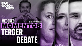 Mejores momentos del TERCER DEBATE presidencial