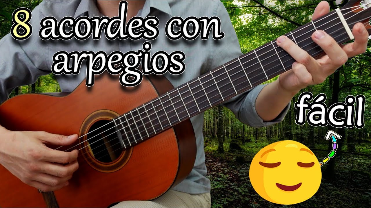 Una hermosa progresión de 8 acordes fáciles para hacer arpegios increíbles  - Solo 2 dedos por acorde - YouTube