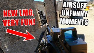 Airsoft Unfunny Moments - LMG fun, Soda Can Attachments, And Something About 1982