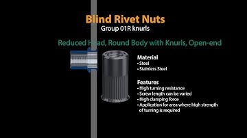 BLIND RIVET Q-NUT STANDARD – REDUCED COUNTERSUNK HEAD