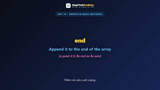 🚀 Day 19 - Arrays & Basic Methods | English for Frontend Developers