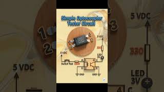 Simple Optocoupler Tester Circuit #diy #shorts#tester #short #circuitdiagram