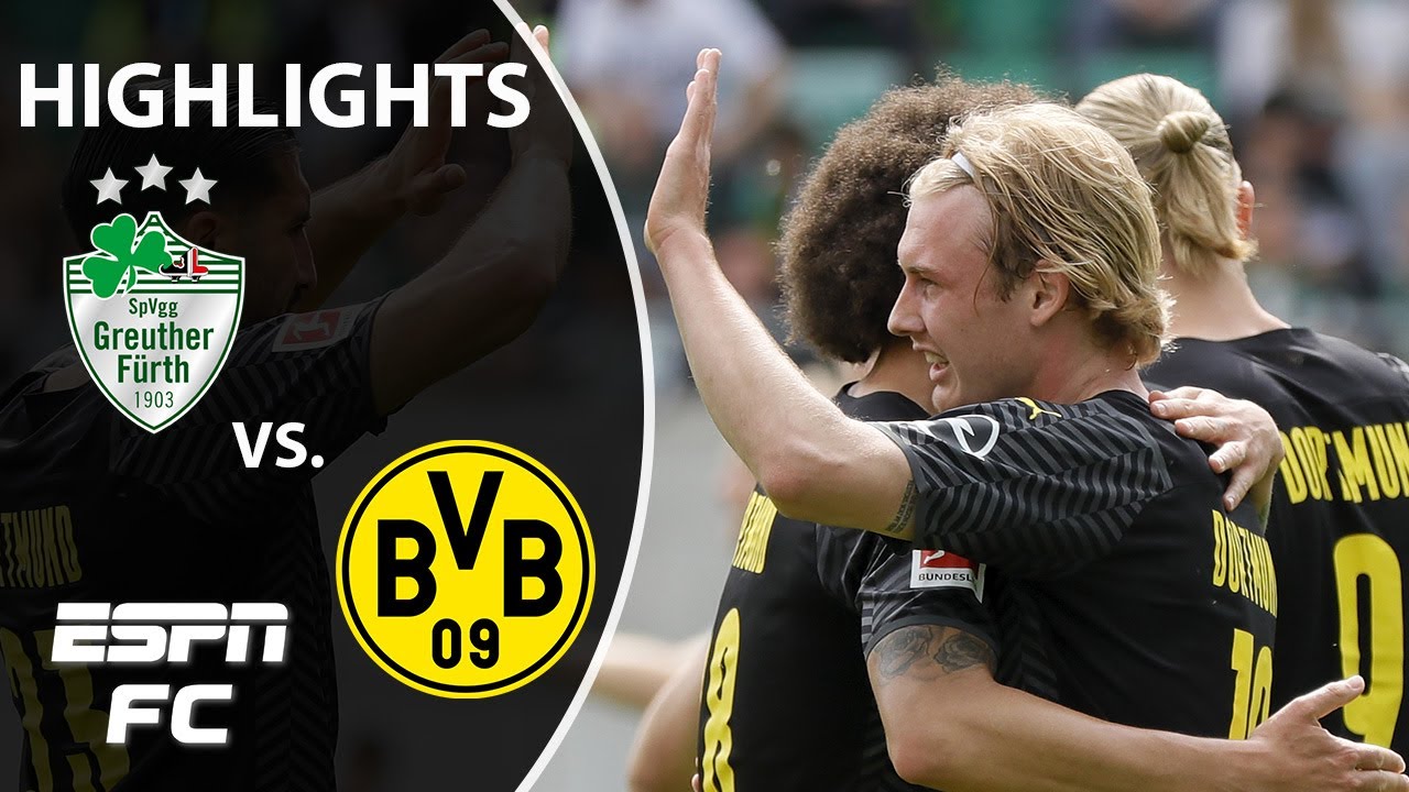 Julian Brandt's double lifts Dortmund over Greuther Furth | Bundesliga Highlights | ESPN FC