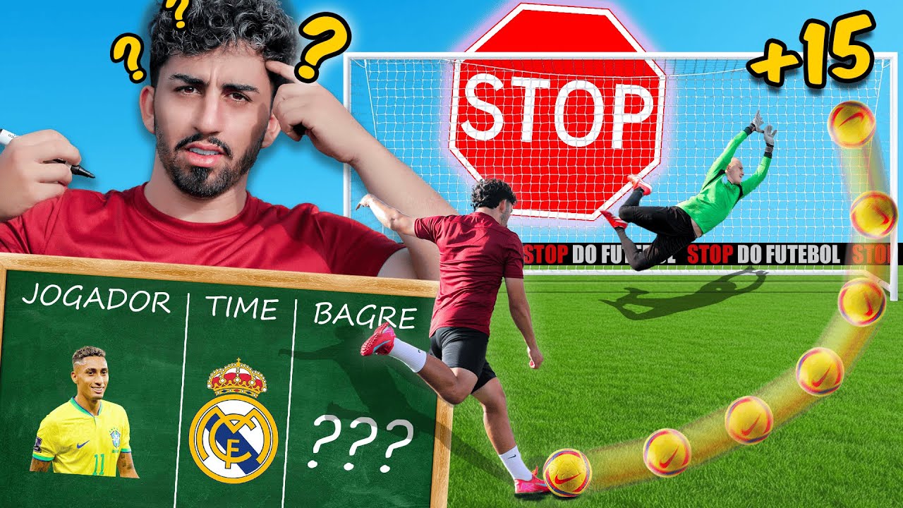 DESAFIO DO STOP DO FUTEBOL! (DEU BRIGA? 😱)