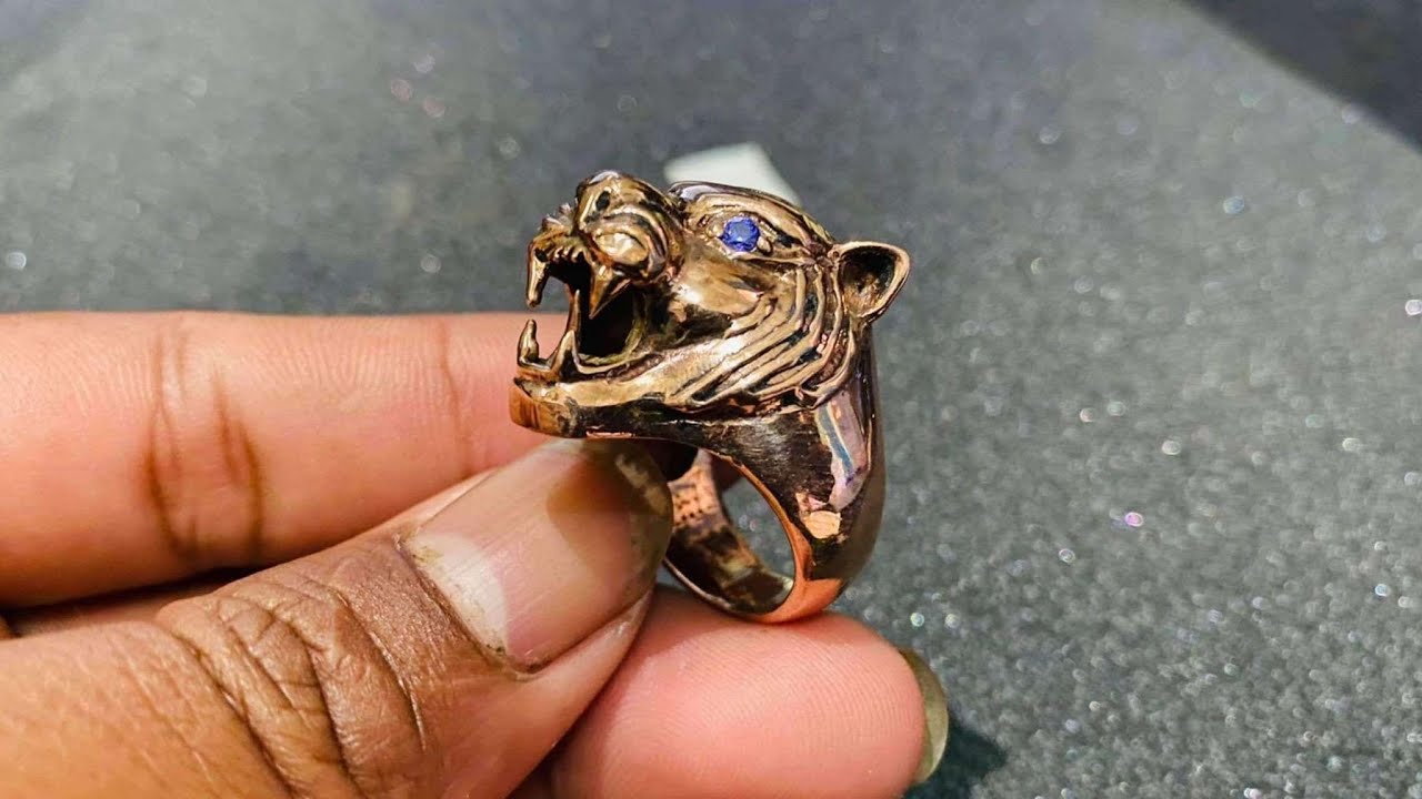 The beautiful tiger ring design is amazing #1