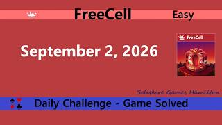 Microsoft Solitaire Collection | FreeCell Easy - September 2, 2026 | Daily Challenges screenshot 5