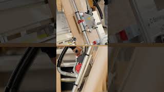 Crosscut view of cutting a plywood panel on a 6480-20C Panel Saw