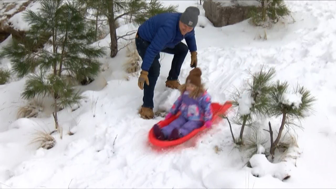 Families have Friday fun with snow on Mount Lemmon