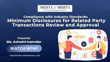 Compliance with Industry Standards: Minimum Disclosures for RPT Review and Approval