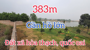 Bán đất sổ đỏ xã phú cát quốc oai vew hồ 383m tuyệt đẹp