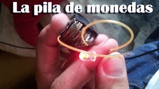 Cómo hacer una pila de monedas  Pila casera (Experimentos Caseros)