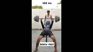 100 kg Bench Press #Shorts
