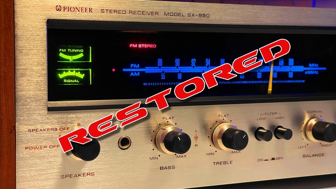 Pioneer SX-990 - Repair & Restoration - 1 of 3 - YouTube