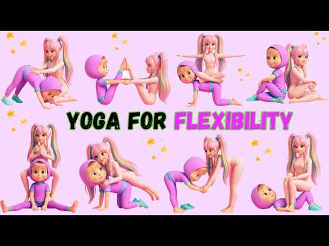 8-Min Partner Yoga for Deep Relaxation | Calm & Easy Duo Yoga ✨ Kids Yoga Playtime
