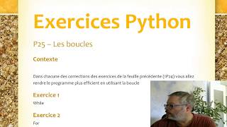 Python - Correction C1P25Ex4 - Les boucles