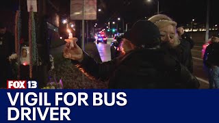 Vigil held for slain metro bus driver after suspect's arrest | FOX 13 Seattle