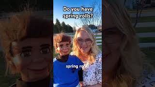 Spring Ventriloquist jokes. #hilarious #springroll #gardening #funnyjokes #comedy #ventriloquist