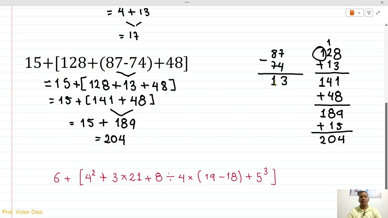 Operaciones básicas con números naturales