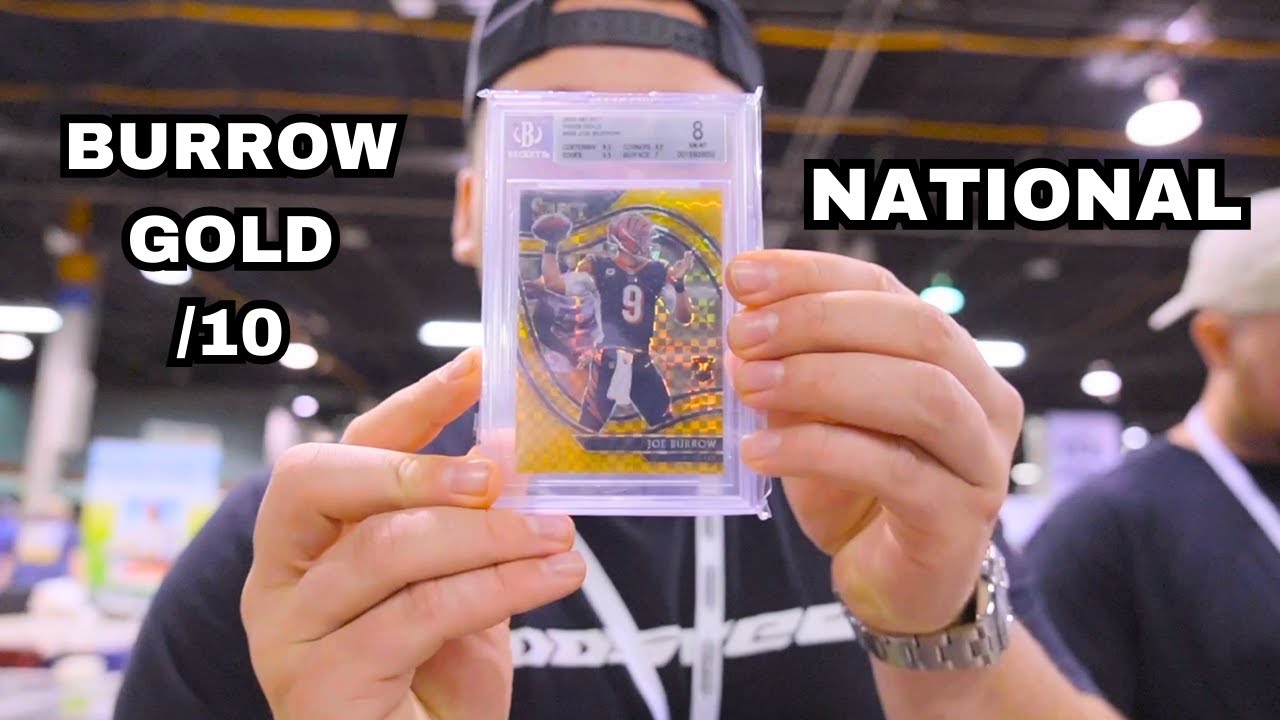 BUYING A JOE BURROW GOLD /10 ROOKIE at the National Card Show | Card Gains EP 29