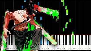 Chainsaw Man OP - KICK BACK - Piano Tutorial