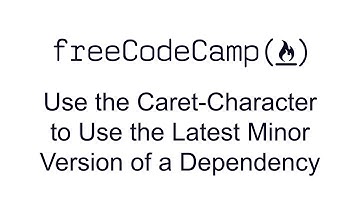 Use the Caret Character to Use the Latest Minor Version of a Dependency - Managing Packages with Npm