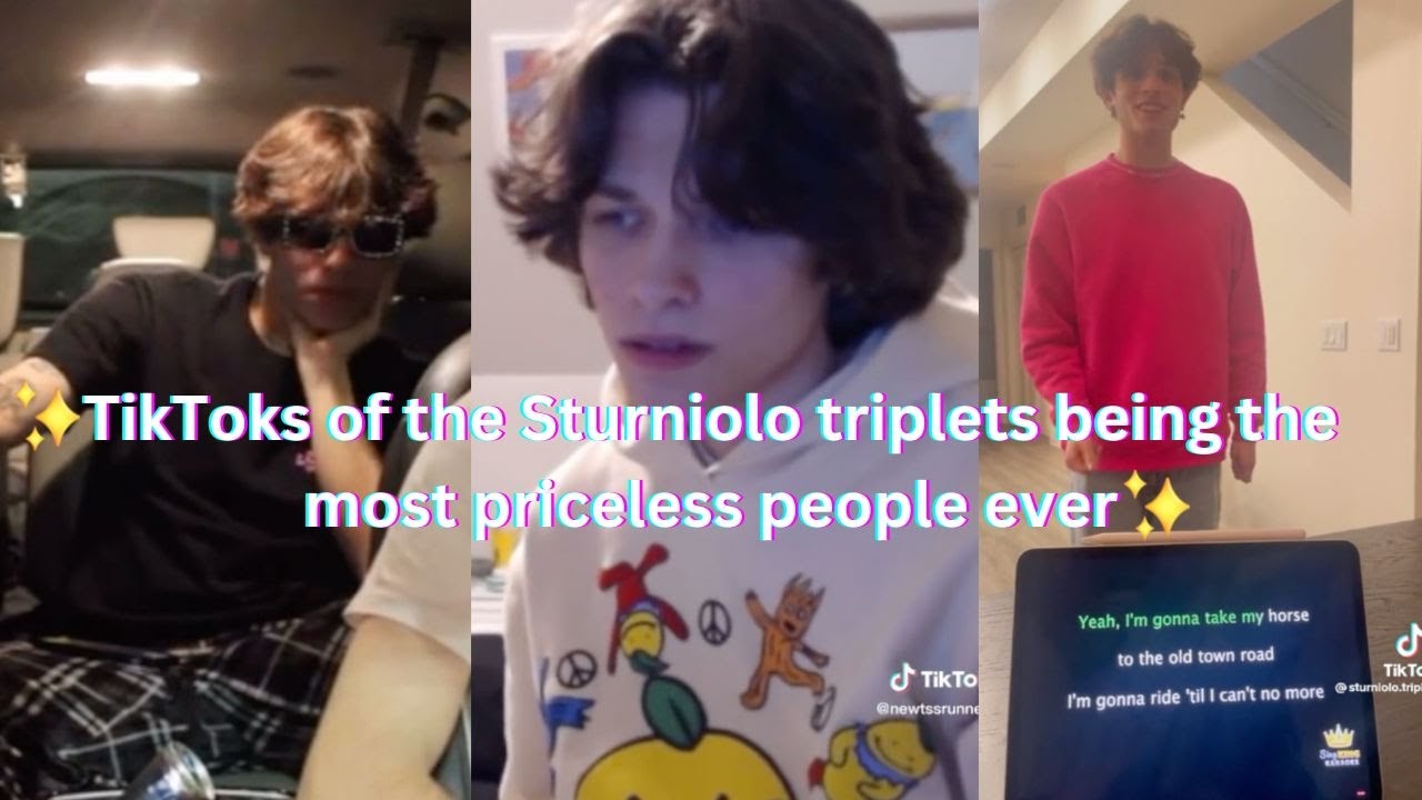 TikToks of the Sturniolo triplets being the most priceless people ever