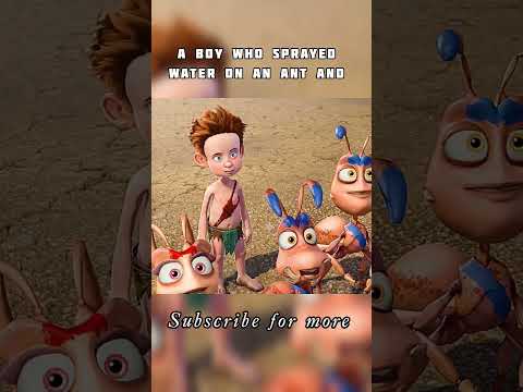 There was a boy who sprayed water on an ant  #shortsviral #shorts