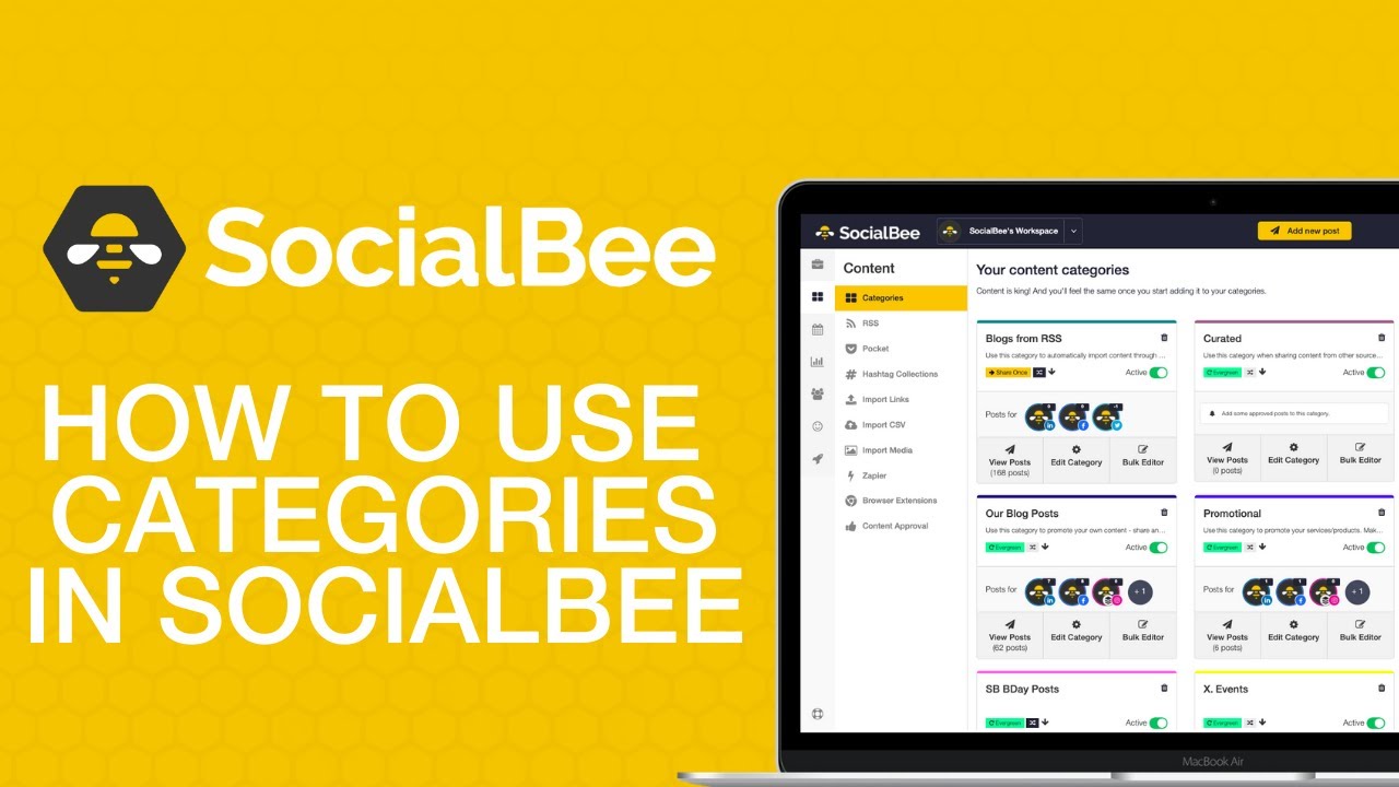 How To Use Categories In SocialBee SocialBee io YouTube