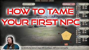 How to Tame Your First NPC | Myth Of Empires | Official PVP