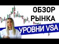 Обзор рынка. Bitcoin, EUR, НЕФТЬ / Уровни VSA