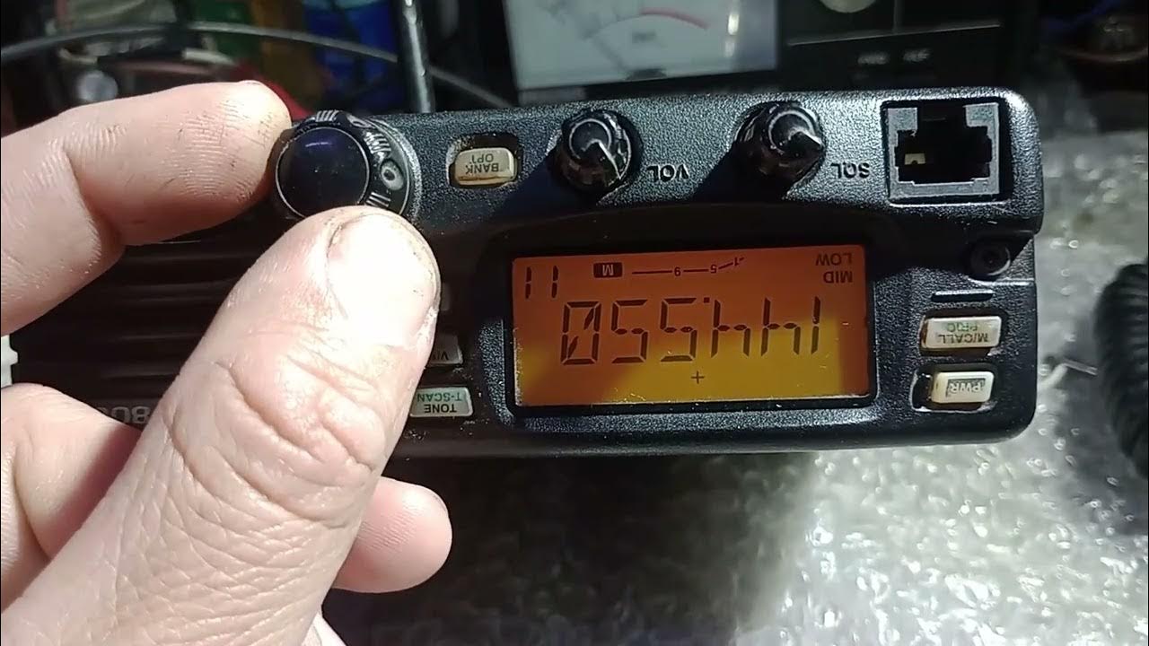 ICOM IC V8000 CON PROBLEMAS EN EL MICROPROCESADOR - YouTube