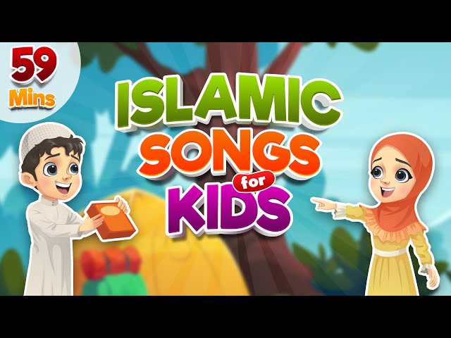 Compilation 59 Mins | Islamic Songs for Kids | Nasheed | Cartoon for Muslim Children class=