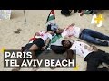 Pro Palestine Demonstrators Clash At Paris Tel Aviv Beach Event Pro Palestine Demonstrators Clash At Paris Tel Aviv Beach Event