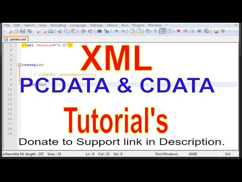 XML PART 06 PCDATA and CDATA // pcdata and cdata in xml
