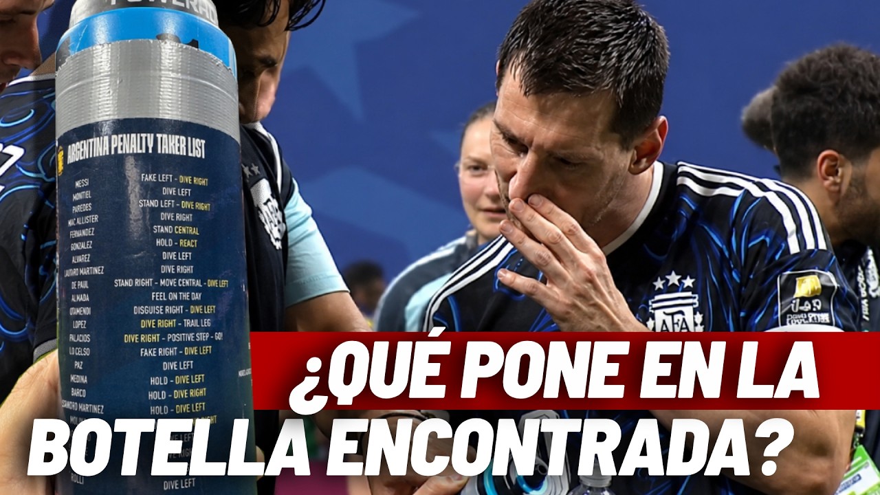 ►La botella de Pickford: el insólito hallazgo de Argentina tras vencer a Inglaterra
