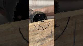 This simple method creates perfect half-moon cuts #DIYProjects #CreativeSolutions #ToolTips