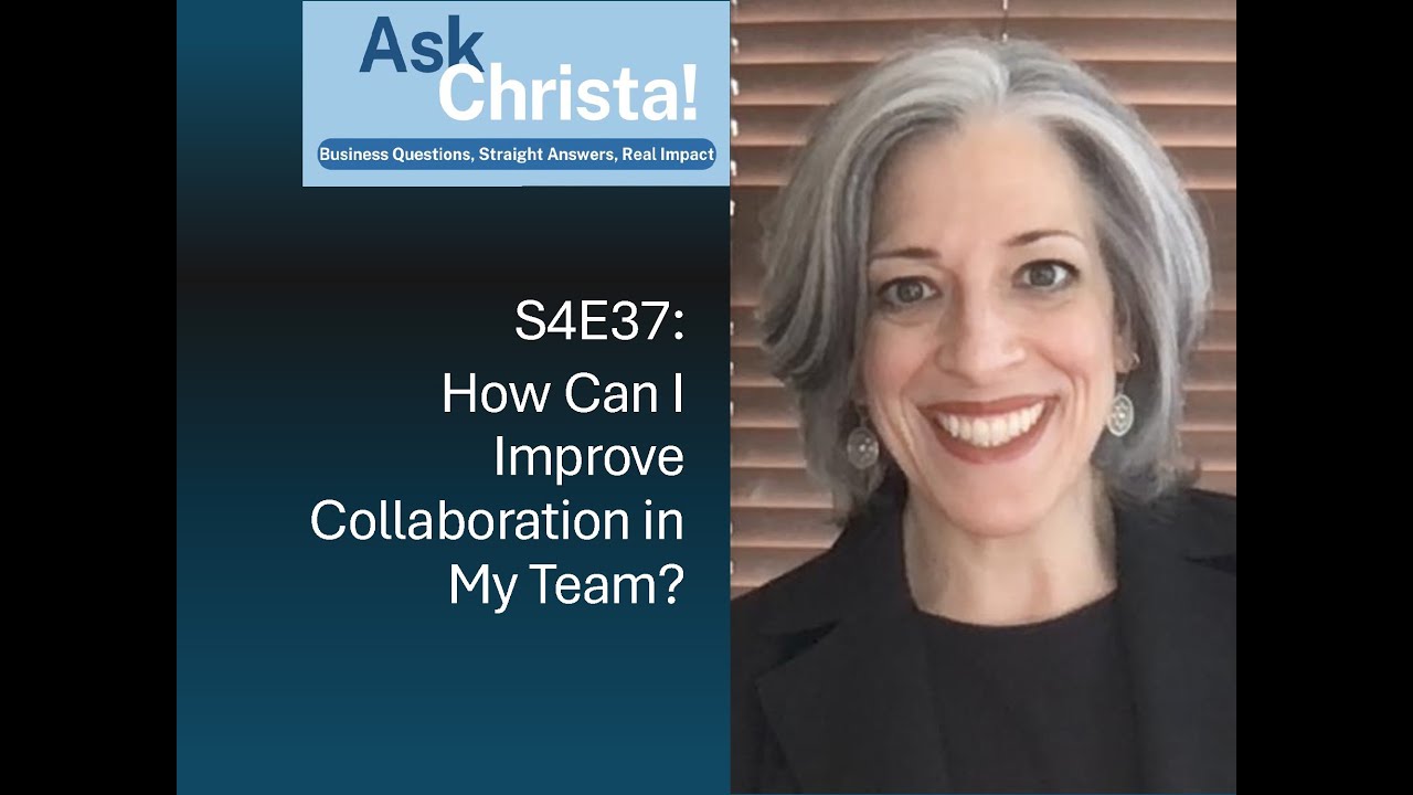 Ask Christa! How can I improve collaboration in my team?