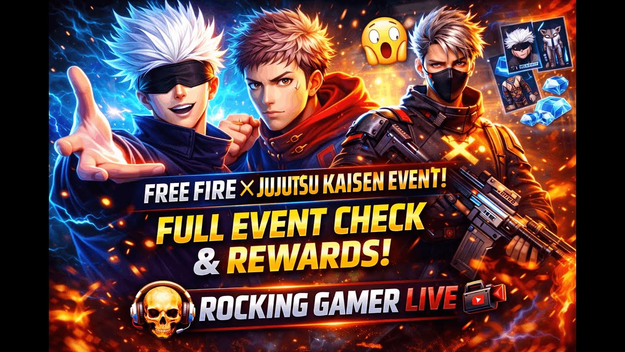 Free Fire Jujutsu Kaisen Event Review 🔥😱 | Gojo Is Here!