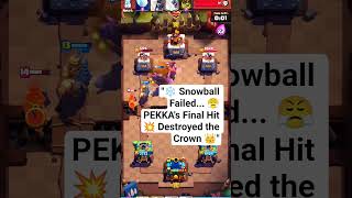 &quot;Prince froze ❄️… PEKKA didn’t stop 😤💥 2 hits. One Crown gone 👑⚔️ #ClashRoyale #GamingShorts&quot;
