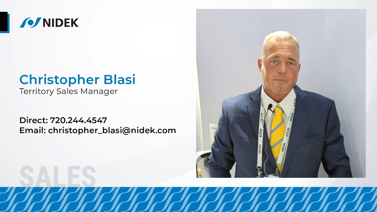 Meet Your Local NIDEK Sales Representative: Christopher Blasi