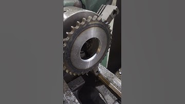 Machined: New custom sprocket. #italiaengineering #lathe #sprocket #turning #drilling